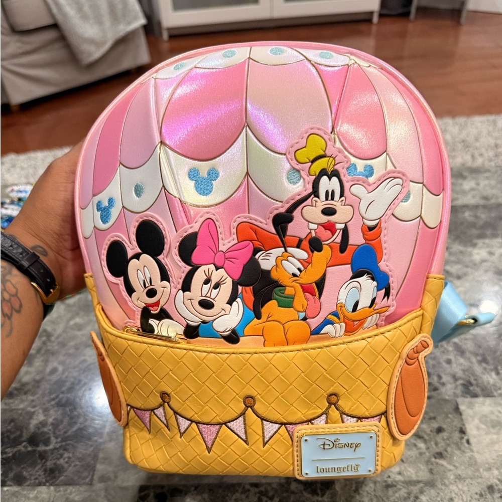 Loungefly Light Blue Backpack with White Accents